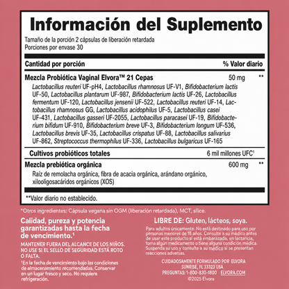 Elvora® | Probiótico Vaginal