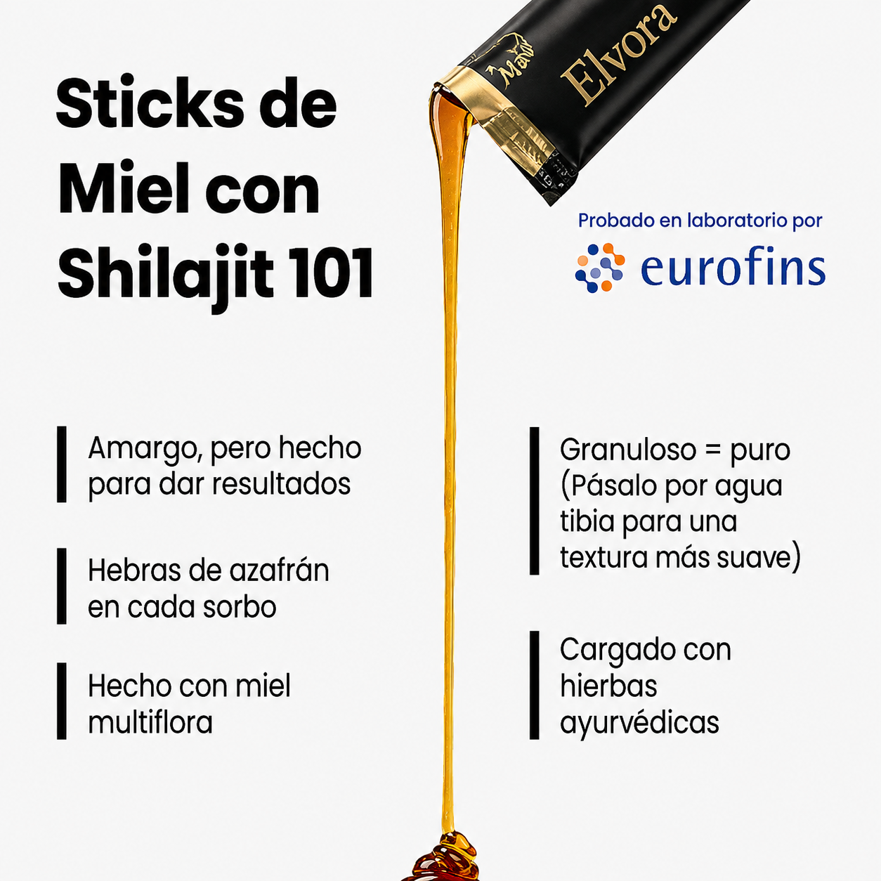 Elvora® | Miel Energética con Shilajit