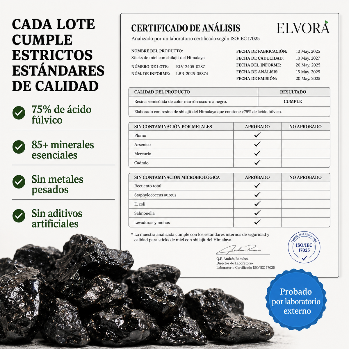Elvora® | Miel Energética con Shilajit