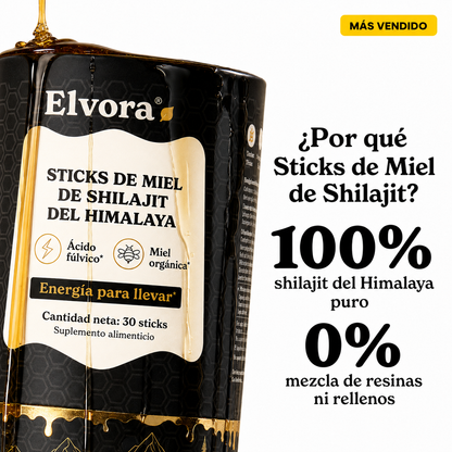 Elvora® | Miel Energética con Shilajit