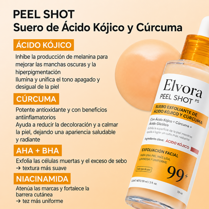 Elvora® LumiPeel | Sérum Antimanchas.
